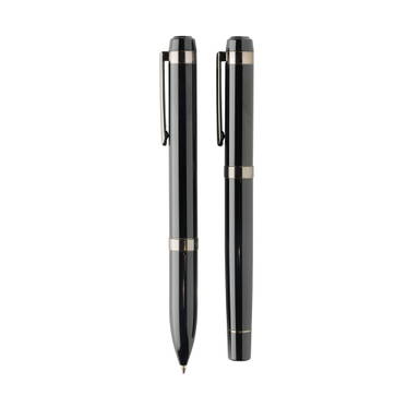 Swiss peak OSLO recycled stainless steel deluxe pen set