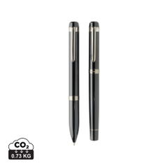 Swiss peak OSLO recycled stainless steel deluxe pen set