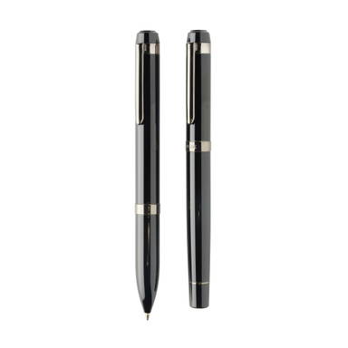 Swiss peak OSLO recycled stainless steel deluxe pen set