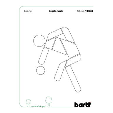Houten bowling puzzel - Standard