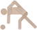 Houten bowling puzzel - Standard
