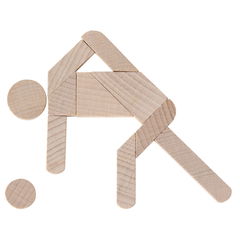 Houten bowling puzzel