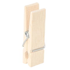 Brede mini houten wasknijper 45 mm