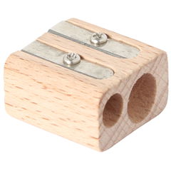 Dubbele houten puntenslijper