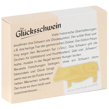 Houten varken puzzel - Standard
