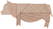 Houten varken puzzel - Standard
