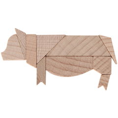Houten varken puzzel