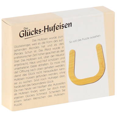 Houten hoefijzer puzzel - Standard