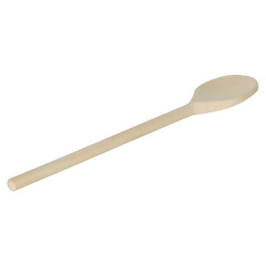 Houten ovale lepel 25 cm - Standard