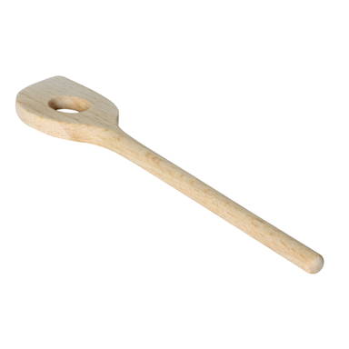 Houten pollepel 16 cm met gat - Standard