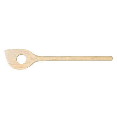 Houten pollepel 16 cm met gat - Standard
