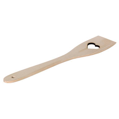 Spatel met hartvormig gat 30 cm - Standard