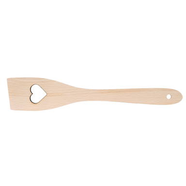 Spatel met hartvormig gat 30 cm - Standard