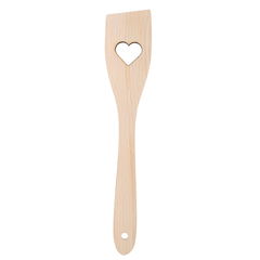Spatel met hartvormig gat 30 cm