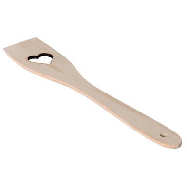 Spatel met hartvormig gat 30 cm - Standard