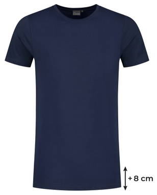 8 cm länger | 100% Bio-Baumwolle | 160 g/m² - Echt marine