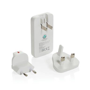 Fluxo RCS 65W platte GaN-lader met universele connectors