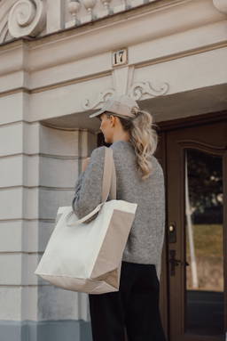 BEAU AWARE™ 400gsm recycled canvas all-round shopper