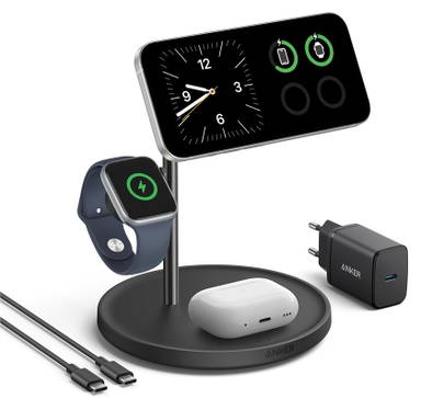 Anker MagGo draadloze oplaadstandaard (3-in-1-standaard)
