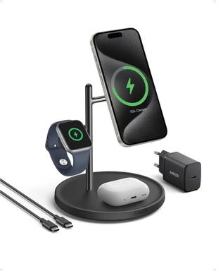 Anker MagGo draadloze oplaadstandaard (3-in-1-standaard)
