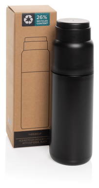 Thermocup RCS recycled geisoleerde fles met beker 500ml