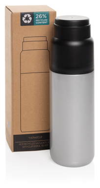 Thermocup RCS recycled geisoleerde fles met beker 500ml