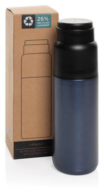 Thermocup RCS recycled geisoleerde fles met beker 500ml