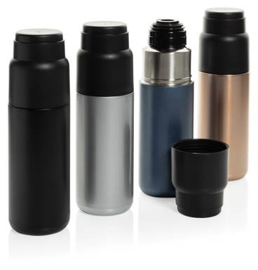 Thermocup RCS recycled geisoleerde fles met beker 500ml