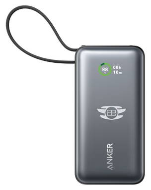 Anker Nano Powerbank 30 W, met ingebouwde USB-C-kabel