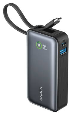 Anker Nano Powerbank 30 W, met ingebouwde USB-C-kabel