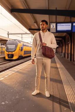 KENTO URBAN RCS gerecyclede nylon gewatteerde schoudertas