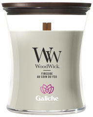Candela profumata WoodWick Fireside Medium