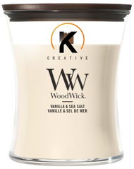 Candela profumata WoodWick Vanilla & Sea Salt Medium Candle