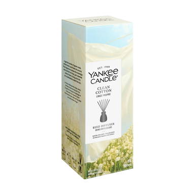 Yankee Candle Clean Cotton Reed Diffuser 100 ml geurstokjes
