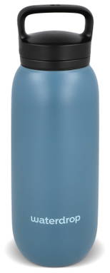 Waterdrop All-Purpose thermofles 600 ml - Grijs - blauw