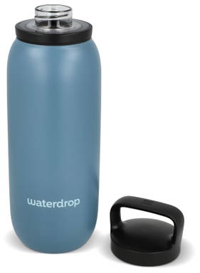 Waterdrop All-Purpose thermofles 600 ml - Grijs - blauw