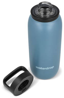 Waterdrop All-Purpose thermofles 600 ml - Grijs - blauw