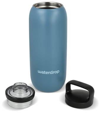 Waterdrop All-Purpose thermofles 600 ml - Grijs - blauw