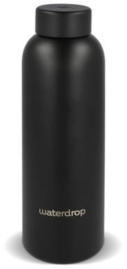 Waterdrop RVS thermosfles 600 ml - Zwart