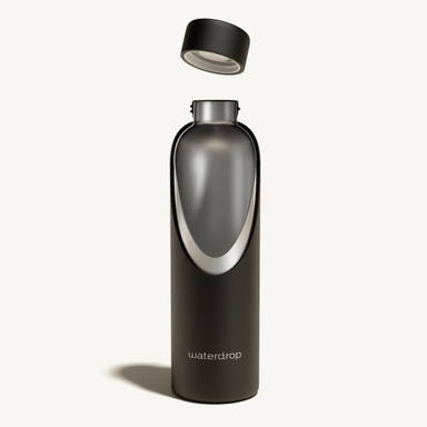 Waterdrop RVS thermosfles 600 ml - Zwart