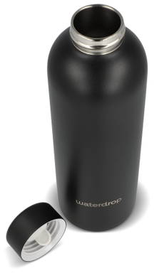 Waterdrop RVS thermosfles 600 ml - Zwart