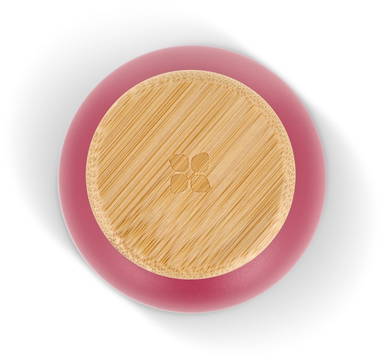 Waterdrop RVS thermosfles met bamboe dop 600 ml - Donker Roze