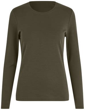 ID Interlock T-Shirt | Bio | lange Ärmel | Damen 5003 - Oliv