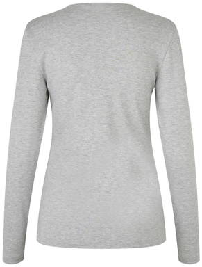 ID Interlock T-Shirt | Bio | lange Ärmel | Damen 5003 - Hellgrau meliert
