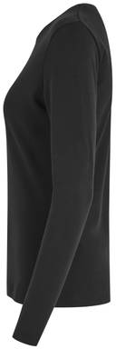 ID Interlock T-Shirt | Bio | lange Ärmel | Damen 5003 - Schwarz