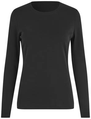 ID Interlock T-Shirt | Bio | lange Ärmel | Damen 5003 - Schwarz