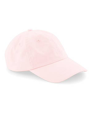 Beechfield low profile 6 panel Dad cap - Pastel pink