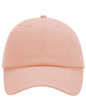 Beechfield low profile 6 panel Dad cap - Peach
