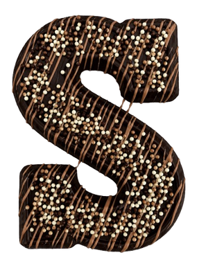 Luxuriöser Schokoladenbuchstabe S Cookies & Cream 150 Gramm - Standard