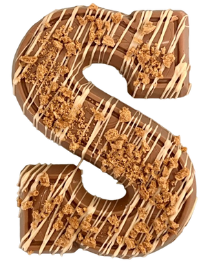 Luxuriöser Schokoladenbuchstabe S Cookies & Cream 150 Gramm - Standard